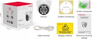 Kamera IP Foscam Kamera IP FOSCAM T5EP 5MP POE BIAŁA 8
