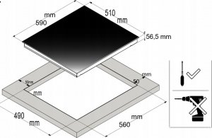 Płyta grzewcza Freggia Hob Freggia HCI640B 6