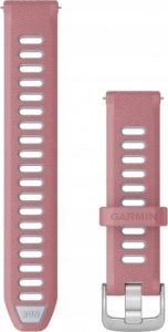 Garmin Pasek silikonowy na nadgarstek Quick Release 18 (pudroworóżowy - mlecznokwarcowy / srebrna sprzączka) 1