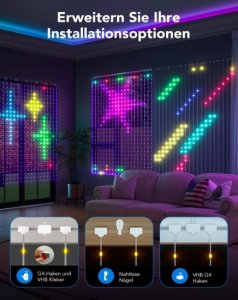 Govee Govee H70B1 Curtain Light | Zasłona, kurtyna LED | Wi-Fi, Bluetooth, RGBIC, IP65 4