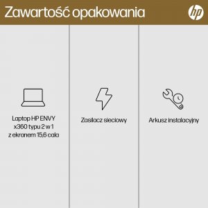 Laptop HP HP ENVY x360 15-fh0006nw Ryzen 5 7530U 15.6"FHD Touch IPS 250nits 16GB LPDDR4 SSD512 Radeon Integrated Graphics No ODD Win11 2Y Nightfall Black 15