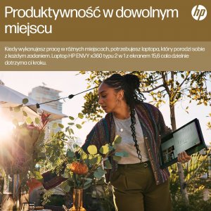 Laptop HP HP ENVY x360 15-fh0006nw Ryzen 5 7530U 15.6"FHD Touch IPS 250nits 16GB LPDDR4 SSD512 Radeon Integrated Graphics No ODD Win11 2Y Nightfall Black 20