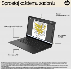 Laptop HP HP ENVY x360 15-fh0006nw Ryzen 5 7530U 15.6"FHD Touch IPS 250nits 16GB LPDDR4 SSD512 Radeon Integrated Graphics No ODD Win11 2Y Nightfall Black 29