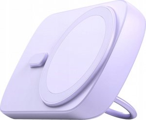 Powerbank Joyroom Joyroom JR-W030 6000mAh 20W MagSafe z ringiem i podstawką fioletowy 2