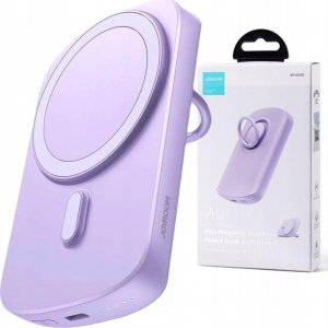 Powerbank Joyroom Joyroom JR-W030 6000mAh 20W MagSafe z ringiem i podstawką fioletowy 3