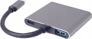 Kabel PremiumCord PremiumCord MST adapter USB-C na 2x HDMI, USB3.0, PD, rozlišení 4K a FULL HD 1080p 3