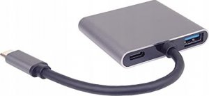 Kabel PremiumCord PremiumCord MST adapter USB-C na 2x HDMI, USB3.0, PD, rozlišení 4K a FULL HD 1080p 4