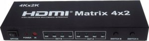 Kabel PremiumCord PremiumCord HDMI matrix switch 4:2,s audiem, rozlišení 4Kx2K 1