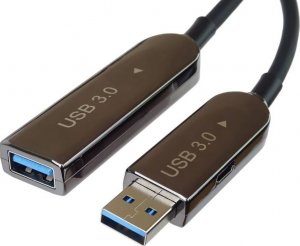 Kabel USB PremiumCord USB-A - USB-A 7 m Czarny (ku3fiber07) 1