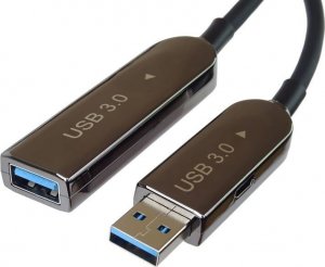 Kabel USB PremiumCord USB-A - USB-A 10 m Czarny (ku3fiber10) 1