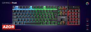 Klawiatura Trust TRUST herní klávesnice GXT 835 Azor Illuminated Gaming Keyboard CZ/SK 5