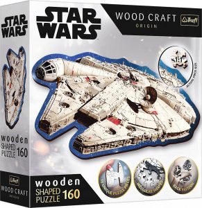Trefl Puzzle drewniane 160 elementów Star Wars Sokół Millennium 1