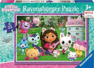 Ravensburger Puzzle 35 elementów Koci Domek Gabi 1