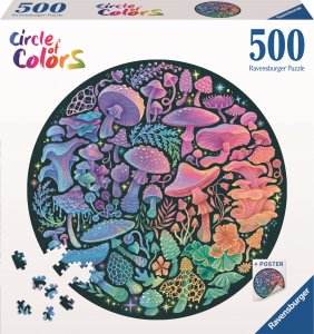 Ravensburger Puzzle 500 elementów Paleta kolorów Grzyby 1