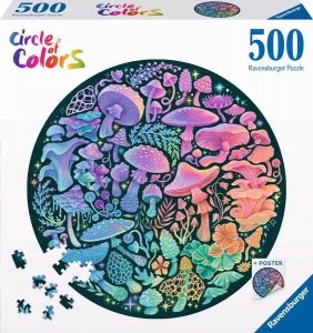 Ravensburger Puzzle 500 elementów Paleta kolorów Grzyby 6