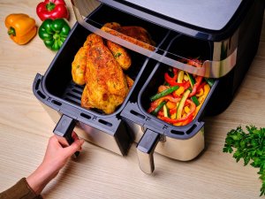 Frytkownica beztłuszczowa Tefal DualEasy Grill EY905D 8