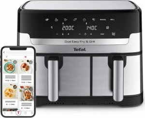 Frytkownica beztłuszczowa Tefal DualEasy Grill EY905D 16