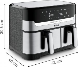 Frytkownica beztłuszczowa Tefal DualEasy Grill EY905D 20
