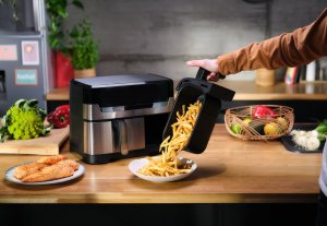 Frytkownica beztłuszczowa Tefal DualEasy Grill EY905D 3