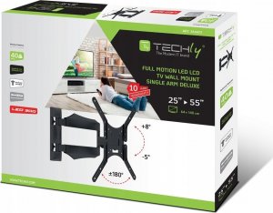 Techly Uchwyt ścienny Techly TV/LCD 25"-52", 40kg obrotowy 7
