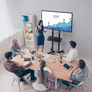 Techly Stojak mobilny Techly 37''-70'', 50kg regulowany, 2xpółka 12