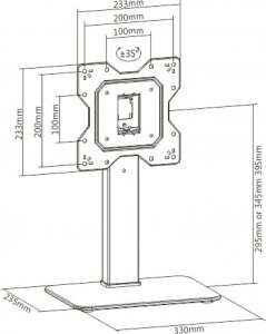 Techly Stojak biurkowy na monitor 23" - 43" (364095) 3