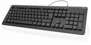Klawiatura Hama Hama voděodolná klávesnice KC-600, kabelová, černá 14