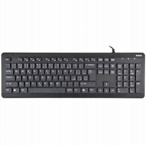 Klawiatura Hama Hama voděodolná klávesnice KC-600, kabelová, černá 15