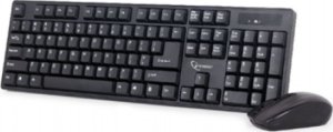 Klawiatura + mysz HP Gembird | Wireless Desktop Set | KBS-W-01_LT | Keyboard and Mouse Set | Wireless | Mouse included | US/LT | Black | Numeric keypad 1