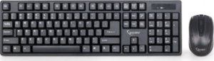 Klawiatura + mysz HP Gembird | Wireless Desktop Set | KBS-W-01_LT | Keyboard and Mouse Set | Wireless | Mouse included | US/LT | Black | Numeric keypad 2