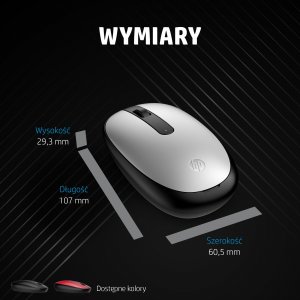 Mysz HP Mysz HP 240 Lunar White Bluetooth Mouse bezprzewodowa biała 793F9AA 9