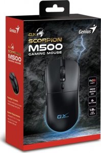 Mysz Genius GENIUS myš GX GAMING Scorpion M500/ drátová/ RGB podsvícení/ 1200-3600 dpi/ USB/ 6tlačítek/ černá 5