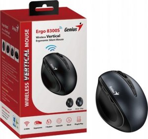 Mysz Genius GENIUS myš Ergo 8300S Iron Grey/ vertikální/ 1600 dpi/ bezdrátová/ 7tlačítek/ tichá/ kovově šedá 5
