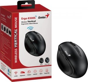 Mysz Genius GENIUS myš Ergo 8300S Black/ vertikální/ 1600 dpi/ bezdrátová/ 7tlačítek/ tichá/ černá 5