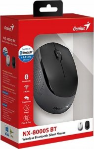 Mysz Genius GENIUS myš NX-8000S BT/ duální Bluetooth + 2,4GHz/ 1200 dpi/ bezdrátová/ tichá/ černá 4