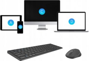 Klawiatura + mysz Rapoo Multi-Mode 8020M 5