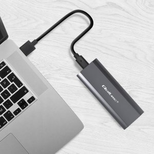 Kieszeń Qoltec Obudowa/kieszeń Qoltec NV2271 na dysk M.2 SSD | SATA | NVMe | USB-C | 2TB 6