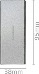 Kieszeń Qoltec Obudowa/kieszeń Qoltec na dysk M.2 SSD | SATA | NGFF | USB 3.0 | Super speed 5Gb/s | 2TB | Srebrny 3