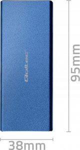 Kieszeń Qoltec Obudowa/kieszeń Qoltec na dysk M.2 SSD | SATA | NGFF | USB 3.0 | Super speed 5Gb/s | 2TB | Niebieski 3