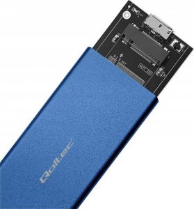 Kieszeń Qoltec Obudowa/kieszeń Qoltec na dysk M.2 SSD | SATA | NGFF | USB 3.0 | Super speed 5Gb/s | 2TB | Niebieski 5