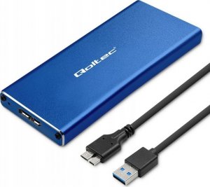 Kieszeń Qoltec Obudowa/kieszeń Qoltec na dysk M.2 SSD | SATA | NGFF | USB 3.0 | Super speed 5Gb/s | 2TB | Niebieski 7