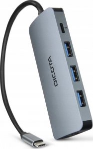 HUB USB Dicota Hub USB-C 8 w 1 Multi Hub 4K PD 100W 4