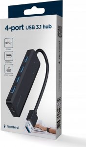 HUB USB Gembird I/O HUB USB3.1 4PORT UHB-U3P4P-02 GEMBIRD 4