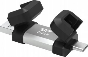 Pendrive Silicon Power Pendrive Silicon Power Mobile C51 256GB USB-A USB 3.2 Type-C 200MB/s Srebrny 3