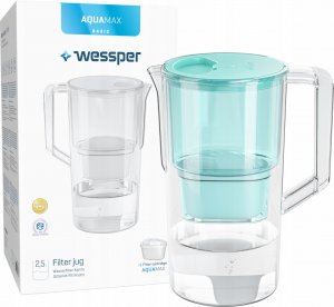 Dzbanek filtrujący Wessper AquaMax Basic miętowy 5