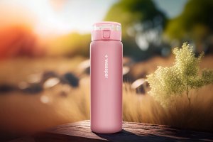 Wessper Szklana butelka ActiveMax 680ml różowa 6