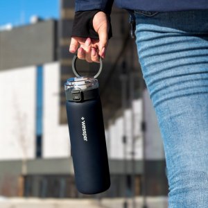 Wessper Butelka szklana na wodę WESSPER ActiveMax 680ml czarna 15