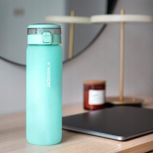 Wessper Szklana butelka ActiveMax 680ml miętowa 2
