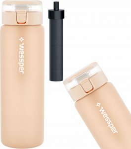 Wessper Butelka szklana ActiveMax 680 ml beżowa 12
