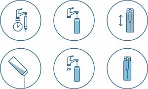 Wessper Butelka szklana ActiveMax 680 ml beżowa 10